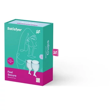 Satisfyer - Feel secure Menstrual Cup - menstruációs tölcsér, világoskék