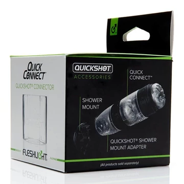 Fleshlight - Quickshot Quick Connect - QuickShot maszturbátor összekötő, átlátszó