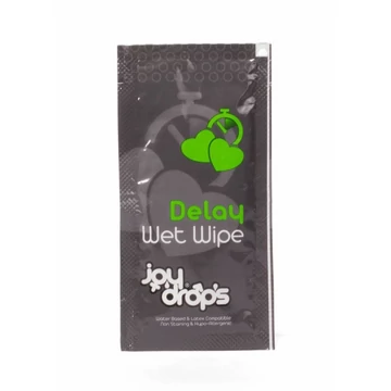 Joydrops - Wet Wipe Delay Sachet - ejakuláció késleltető nedves törlőkendő 