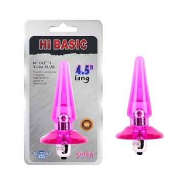 Chisa Vibrating Butt Plug Nicoles - vibrátoros análkúp, rózsaszín