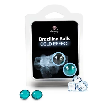 Secret Play 2 cold Effect Brazilian Balls set - hűsítő hatású síkosító golyó 