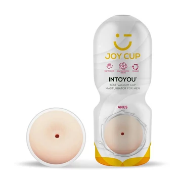 Joy Cup Anus Stimulating - műpopsi maszturbátor, fehér/testszínű