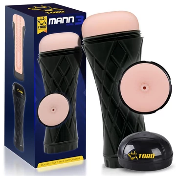 Toro Mann3 Anus Shape - műpopsi maszturbátor, fekete