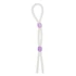 Nmc - 7 inch Silicon Cock Ring With 2 Beads állítható péniszgyűrű, Lila
