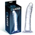 Glazed Realistic Clear 21,5cm - öntapadós élethű dildó, átlátszó