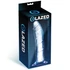 Glazed Realistic Clear 21,5cm - öntapadós élethű dildó, átlátszó